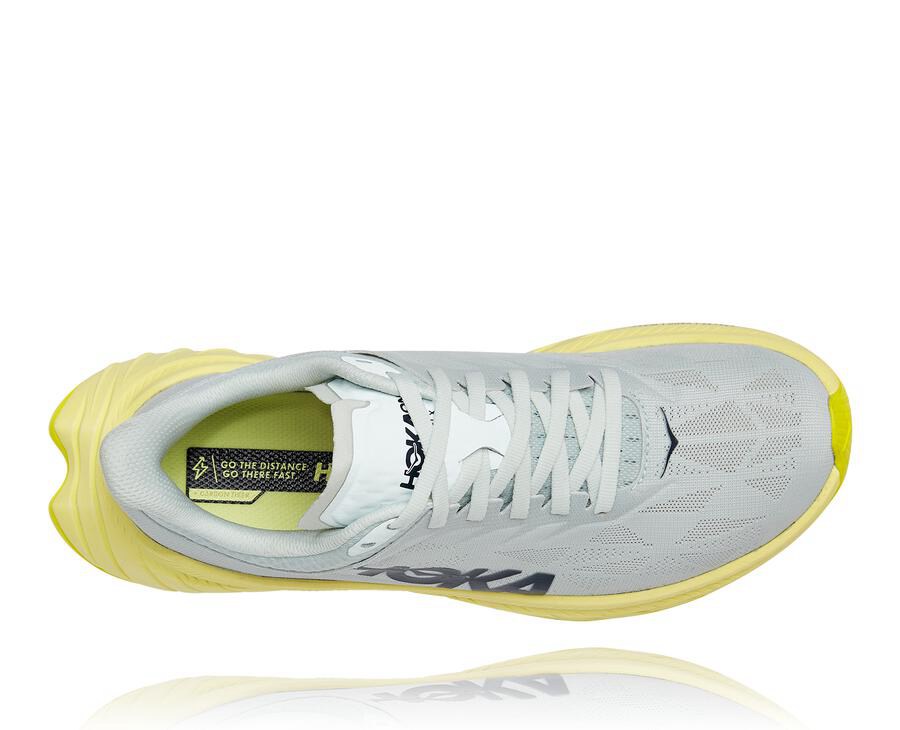 Hoka One One Carbon X 2 Löparskor Dam - Vita - ORLBE-8160